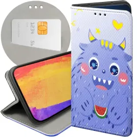 etui-z-klapka-do-oppo-a91-wzory-potwory-potwor-monster-futeral-pokrowiec