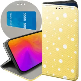 etui-z-klapka-do-oppo-a91-wzory-kropki-grochy-bokeh-dots-futeral-pokrowiec