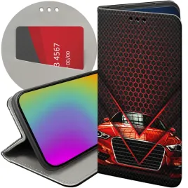 etui-z-klapka-do-oppo-a91-wzory-auto-motor-pojazdy-samochody-futeral-case