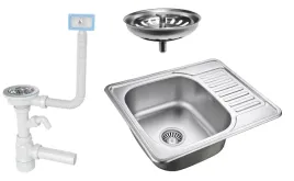 kevin-zlewozmywak-wpuszczany-stalowy-dekor-len-syfon-1