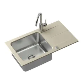 zlewozmywak-granit-stal-bezowy-syfon-bateria
