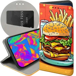 etui-z-klapka-do-oppo-a91-wzory-hamburger-burgery-fast-food-jedzenie-case