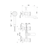 bateria-natryskowa-scienna-b107