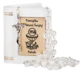 rozaniec-i-pudelko-z-grawerem-komunia-ihs-perla