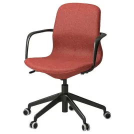ikea-langfjall-krzeslo-gunnared-czerwony-czarny