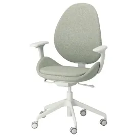 ikea-hattefjall-krzeslo-gunnared-zielony-bialy
