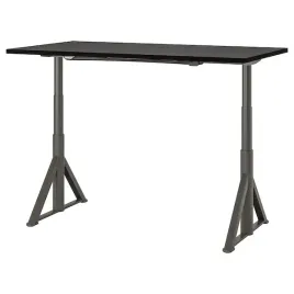 ikea-idasen-biurko-czarny-ciemnoszary-160x80-cm
