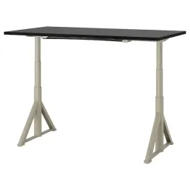 ikea-idasen-biurko-czarny-bezowy-160x80-cm