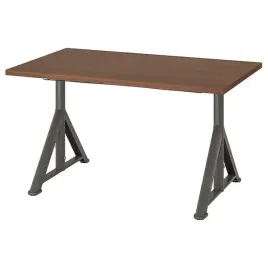 ikea-idasen-biurko-brazowy-ciemnoszary-120x70-cm