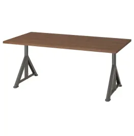 ikea-idasen-biurko-brazowy-ciemnoszary-160x80-cm
