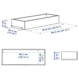 ikea-komplement-szuflada-ciemnoszary-100x35-cm-stan-nowy