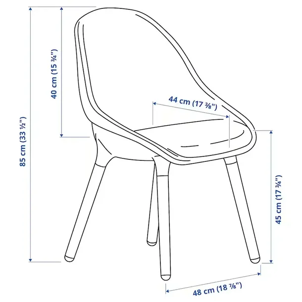 ikea-baltsar-krzeslo-bialy-stan-nowy