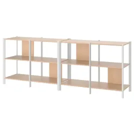 ikea-jattesta-regal-bialy-jasny-bambus-240x85-cm