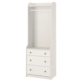 ikea-hauga-szafa-otwarta-3-szuflady-bialy-70x199cm