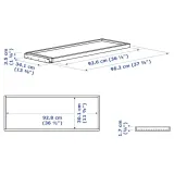 ikea-komplement-wysuwana-taca-bialy-100x35-cm-stan-nowy