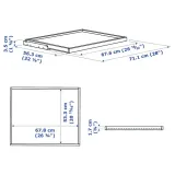 ikea-komplement-wysuwana-taca-dab-bejca-75x58-cm-stan-nowy