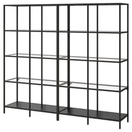 ikea-vittsjo-regal-czarnybraz-szklo-200x36x175-cm