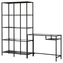 ikea-vittsjo-regal-ze-stolikiem-200x36x175-cm