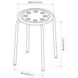 ikea-marius-stolek-czarny-stan-nowy