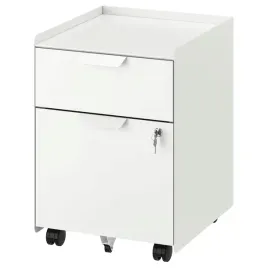 ikea-trotten-komoda-na-kolkach-2-szuflady-bialy