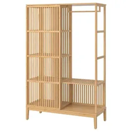 ikea-nordkisa-szafa-otwarta-bambus-120x186-cm