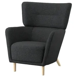 ikea-oskarshamn-fotel-uszak-gunnared-czarno-szary