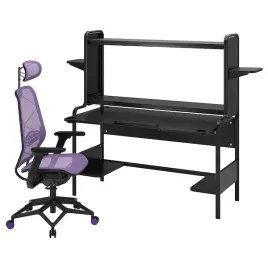 ikea-fredde-styrspel-biurko-i-krzeslo-fioletowy