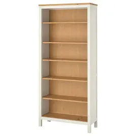 ikea-hemnes-regal-biala-bejca-jasnobrazowy-90x197