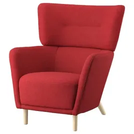 ikea-oskarshamn-fotel-uszak-tonerud-czerwony