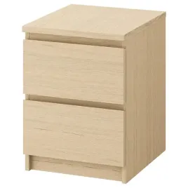 ikea-malm-komoda-2-szuflady-okleina-debowa-40x55cm