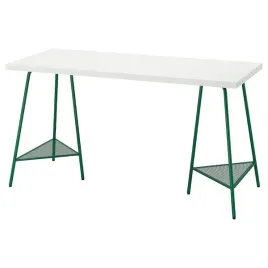 ikea-lagkapten-tillslag-biurko-bialy-zielen-140x60