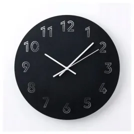 ikea-tunnis-zegar-czarny-30-cm