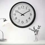 ikea-bravur-zegar-czarny-stan-nowy