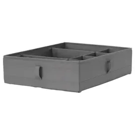 ikea-skubb-pudelko-z-przegrodami-szary-44x34x11-cm