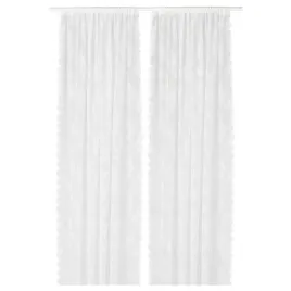 ikea-alvine-spets-firanki-1-para-kremowy-145x300cm