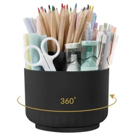 organizer-na-biurko-skydue-obracany-360-stopni-uchwyt-czarny-nieuzywany