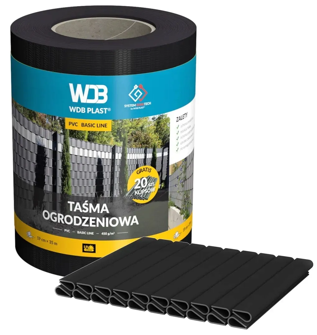 wdb-tasma-ogrodzeniowa-basic-line-czarna-9005-stan-nowy