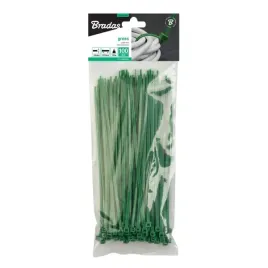 bradas-tasma-kablowa-25-x-200mm-green-100szt