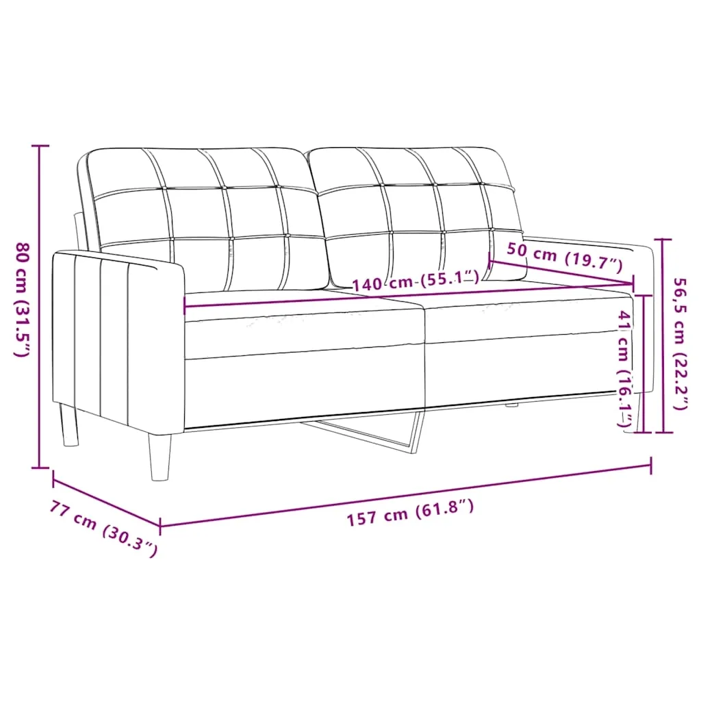 sofa-2-osobowa-aksamitna-krem-157x77x80cm