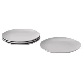 ikea-fargklar-talerz-matowy-jasnoszary-26-cm-4szt