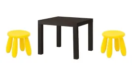 ikea-lack-stolik-mammut-2-stolki-zolty-dzieciecy