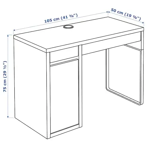 ikea-micke-biurko-105x50-bialy-stan-nowy
