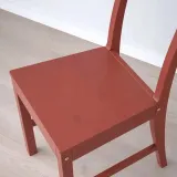 ikea-pinntorp-krzeslo-czerwona-bejca-stan-nowy