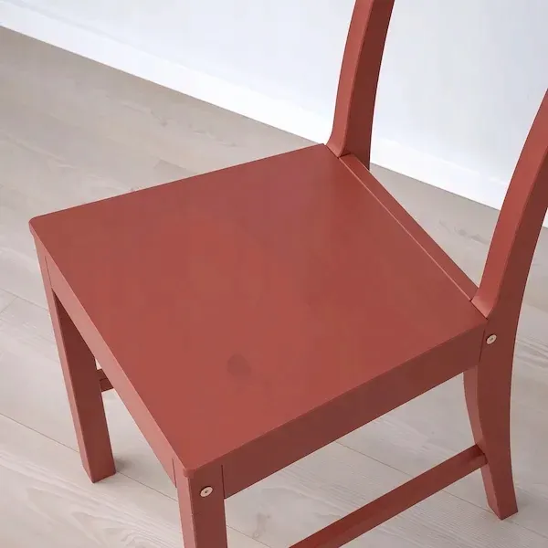 ikea-pinntorp-krzeslo-czerwona-bejca