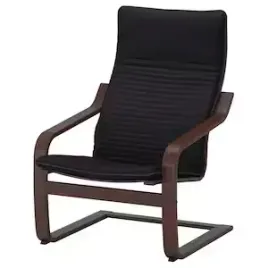 ikea-poang-fotel-brazowy-knisa-czarny