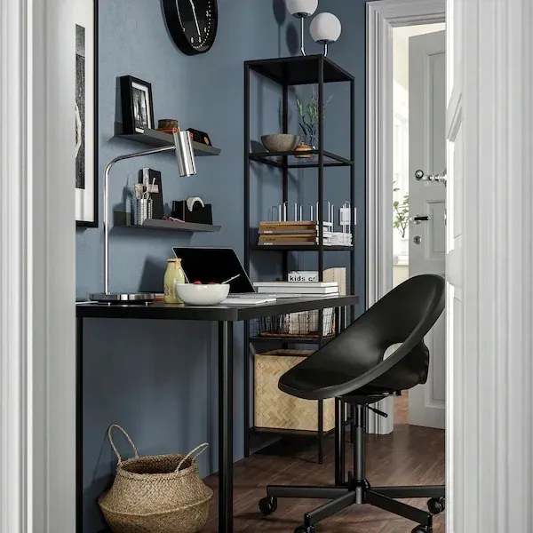 ikea-eldberget-malskar-krzeslo-obrotowe-czarny-stan-nowy