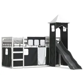 drewniane-lozko-pietrowe-ze-zjezdzalnia-biale-1955-x-975-x-113