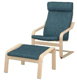 ikea-poang-fotel-i-podnozek-dab-hillared-granatowy