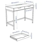 ikea-alex-biurko-bialy-100x48-cm-stan-nowy