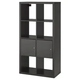 ikea-kallax-regal-z-drzwiami-czarnobraz-77x147cm